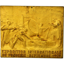 Francia, medaglia, Exposition Internationale de Fonderie, 1927, Blin, MB+