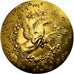 France, Médaille, Voeux, Nouvelle Année, Cheval Ailé, 1973, SUP+, Gilt Bronze