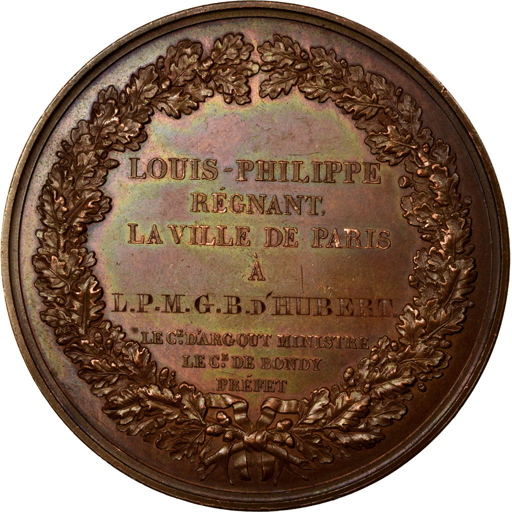 France, Medal, Louis-Philippe Ier, Récompense, Générosité, Dévouement