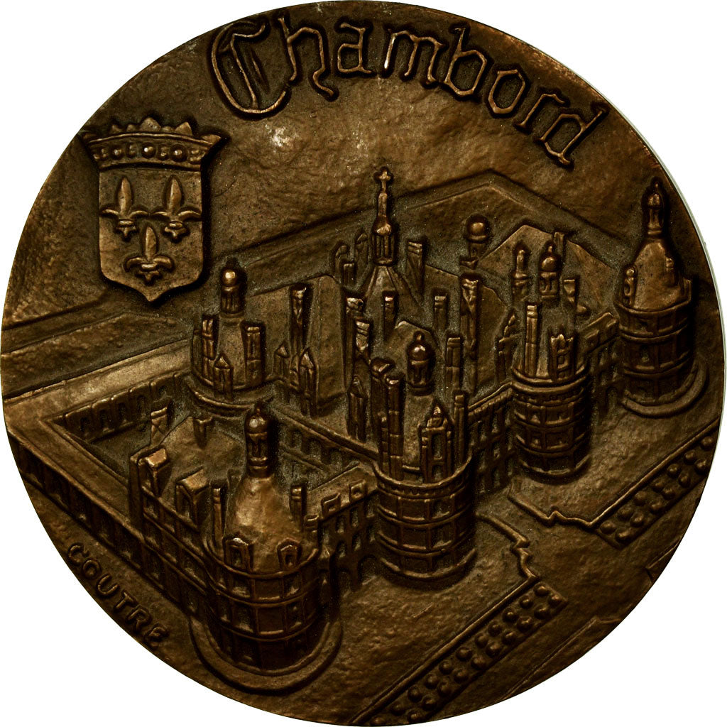 Frankreich, Medaille, Le Château de Chambord, François Ier, Salamandre, 1976