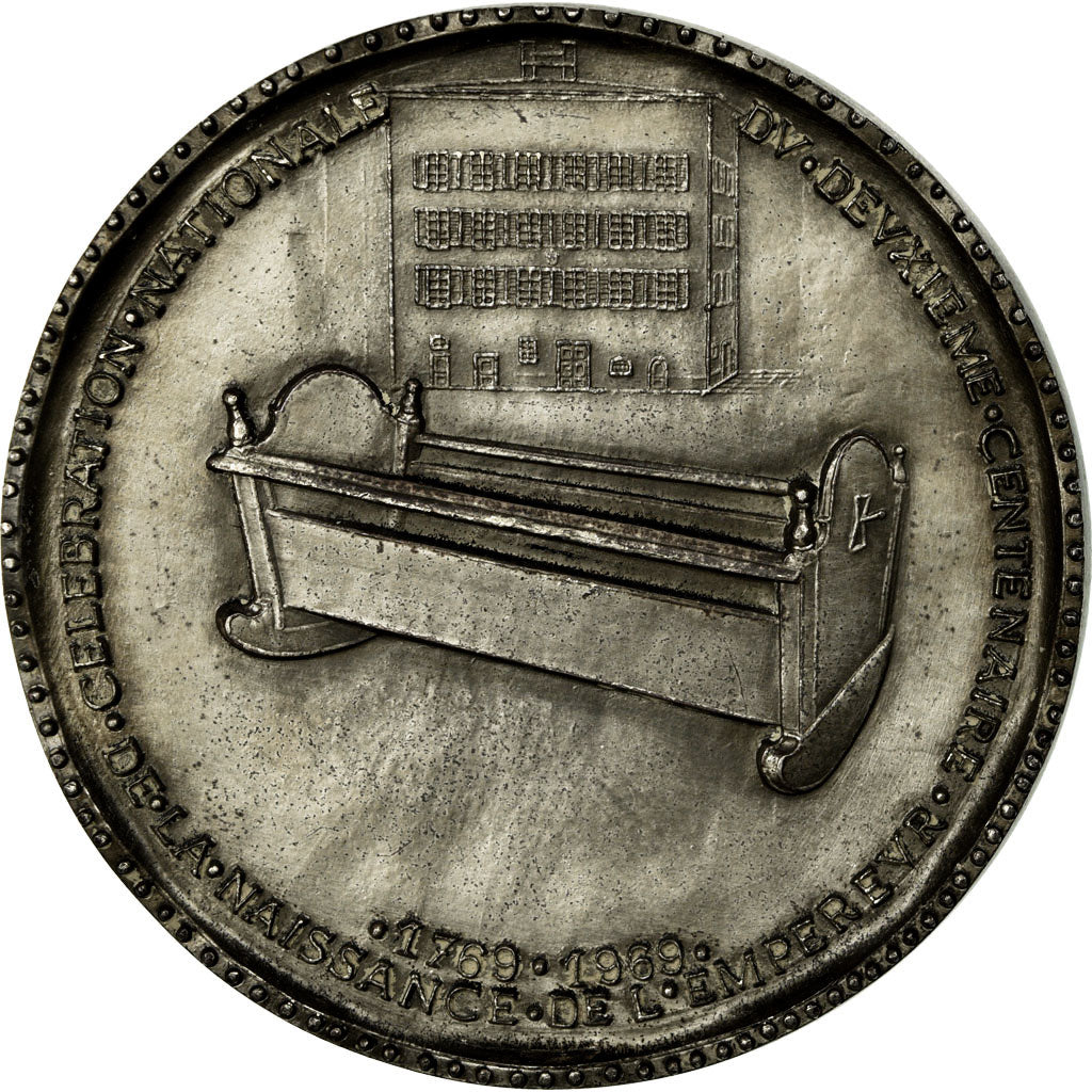 France, Medal, Deuxième centenaire de la Naissance de Napoléon I, 1969, De