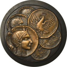 France, Medal, Assurances Générales de France, Monnaies Romaines, 1970