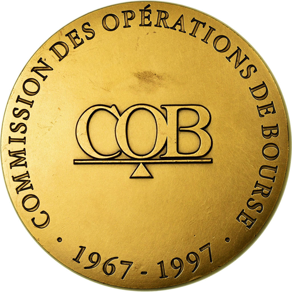 Francia, medaglia, Banques, Commissions des Opérations de Bourse, 1997, Mayot