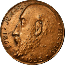 France, Médaille, Jean Debucourt, Comédie Française, Lay, TB+, Bronze