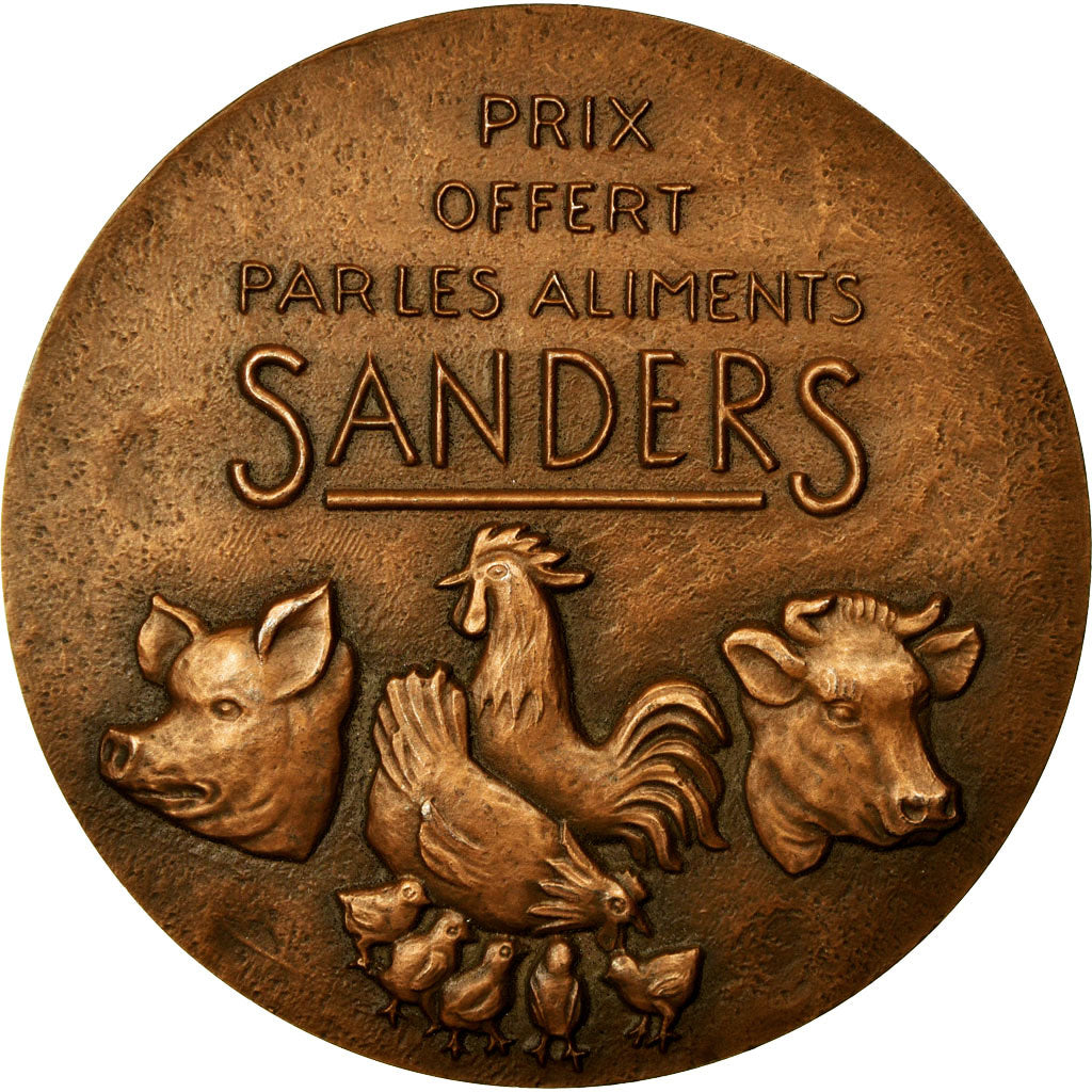 France, Medal, Agriculture, Olivier de Serres, Aliments Sanders, Coutré