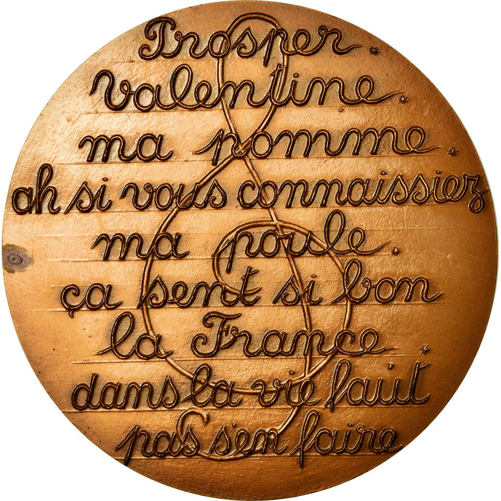 France, Médaille, Musique, Chanson, Maurice Chevalier, 1966, Gibert, SPL