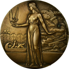 France, Medal, Art Déco, Conférence de Paris, 1946, Cochet, AU(55-58), Bronze