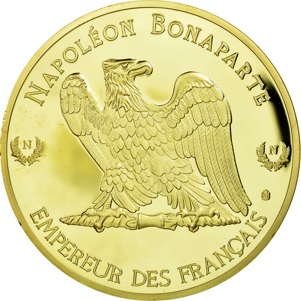 France, Medal, Le sacre de Napoléon Ier par Pie VII, MS(64), Copper Gilt