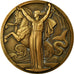 France, Medal, Compagnie Générale Transatlantique, Normandie, 1935, Vernon