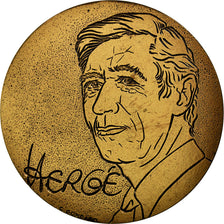 France, Médaille, Les Aventures de Tintin, Hergé, C. Gondard, SUP+, Bronze