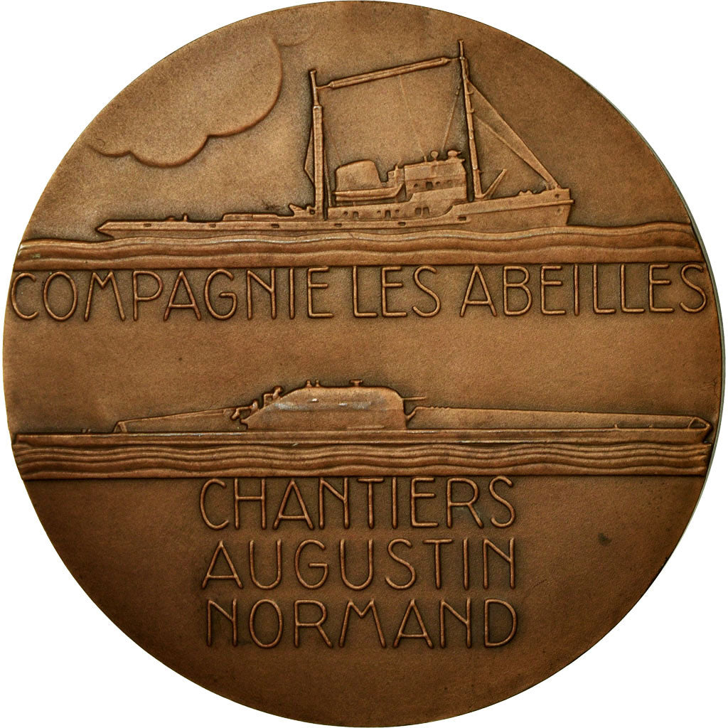 France, Medal, Marine, Compagnie les Abeilles, Chantiers Augustin Normand