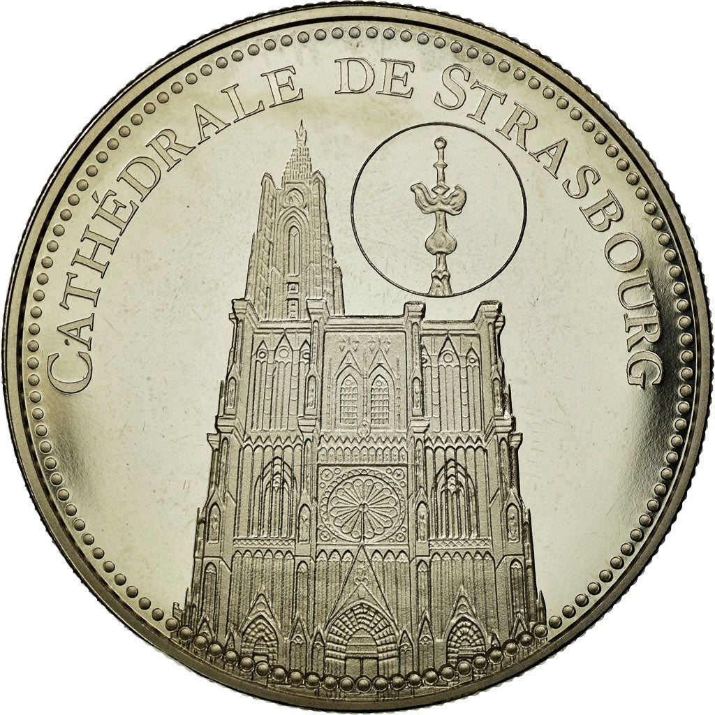 Frankrijk, Medaille, 67/ Cathédrale de Strasbourg, FDC, Copper-nickel
