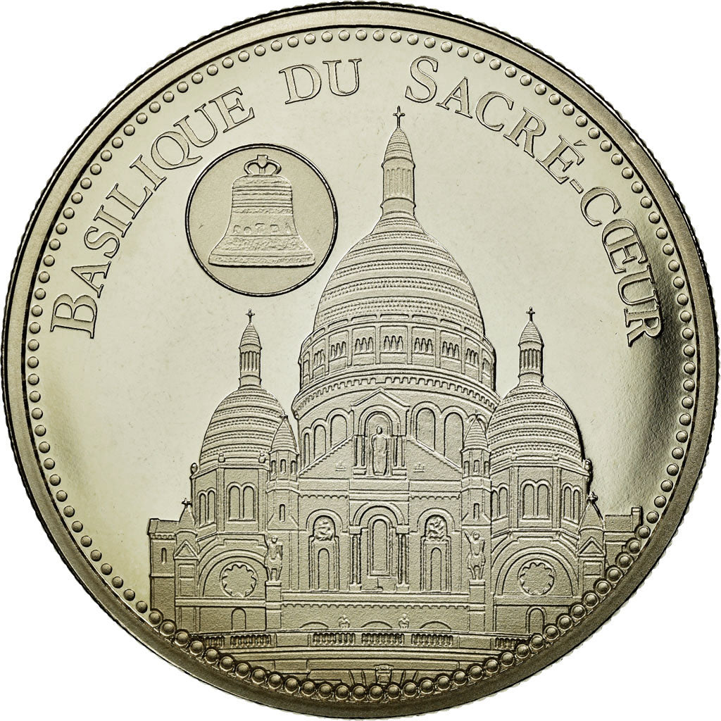 France, Medal, Basilique du Sacré Coeur de Montmartre, MS(65-70), Copper-nickel