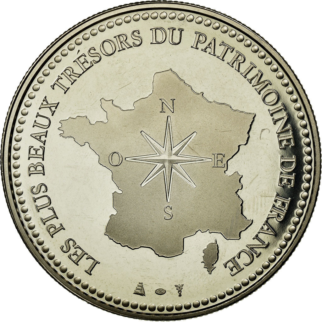 France, Medal, La Pyramide du Louvre, MS(65-70), Copper-nickel