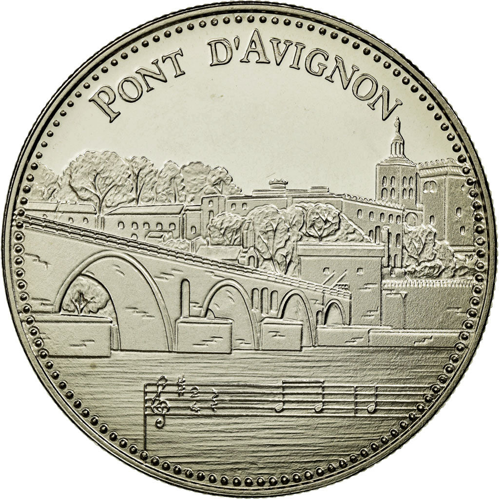 France, Medal, Les plus beaux trésors du patrimoine de France, Pont d'Avignon