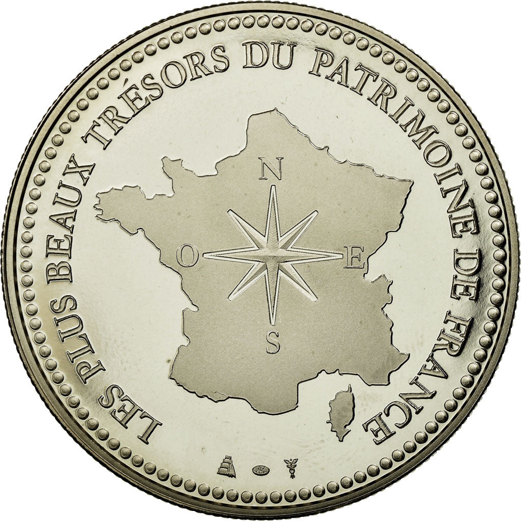 France, Medal, 76/ Cathédrale Notre-Dame - Rouen, MS(65-70), Copper-nickel
