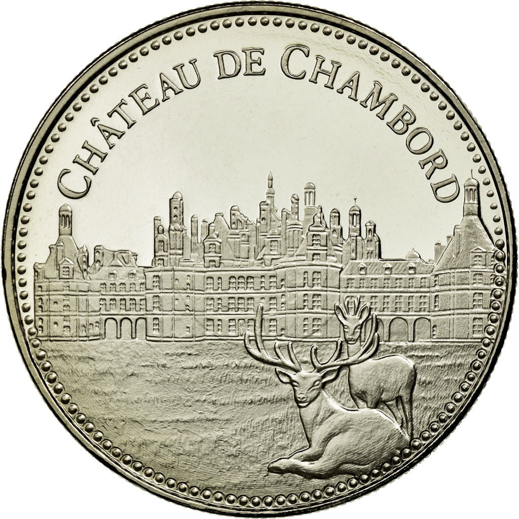 France, Médaille, Château de Chambord, FDC, Copper-nickel