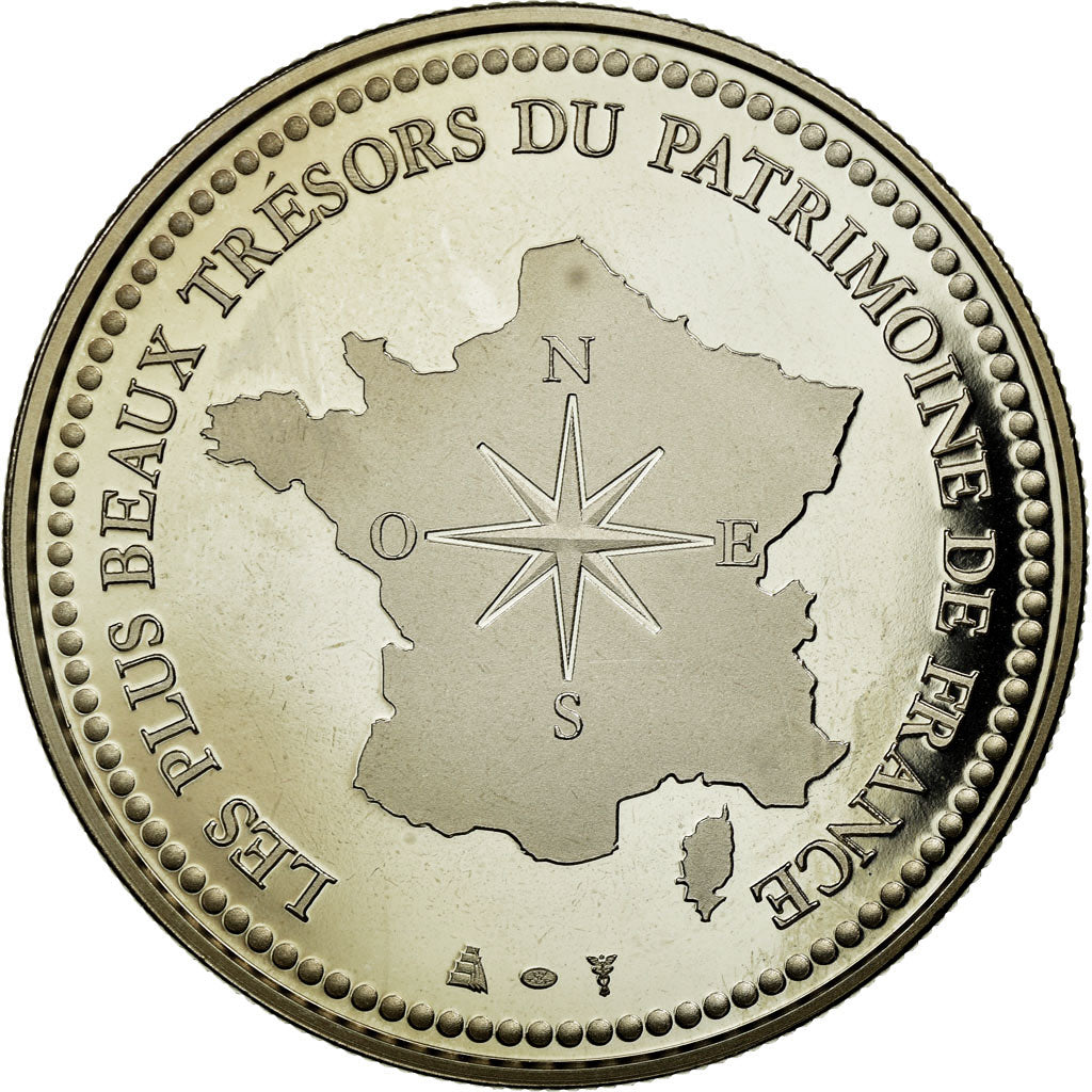France, Médaille, Cathédrale Notre-Dame, Reims, FDC, Copper-nickel