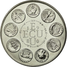 France, Medal, Ecu Europa, Europe Assise, 1980, Rodier, MS(65-70), Copper-nickel