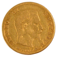 FRANCE, 5 Francs, 1857, Paris, VF(30-35), Gold, Gadoury #1001, 1.50