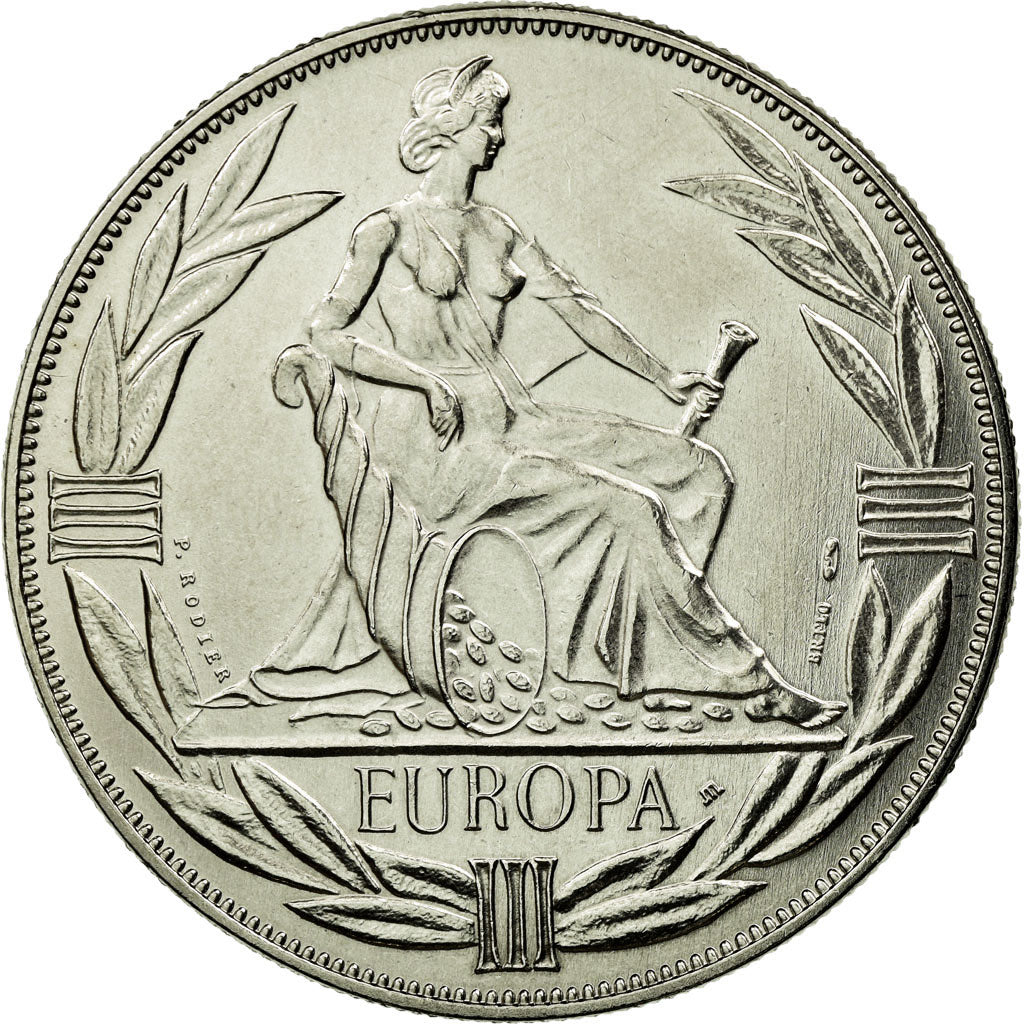 Frankrijk, Medaille, Ecu Europa, Europe Assise, 1983, Rodier, FDC, Copper-nickel