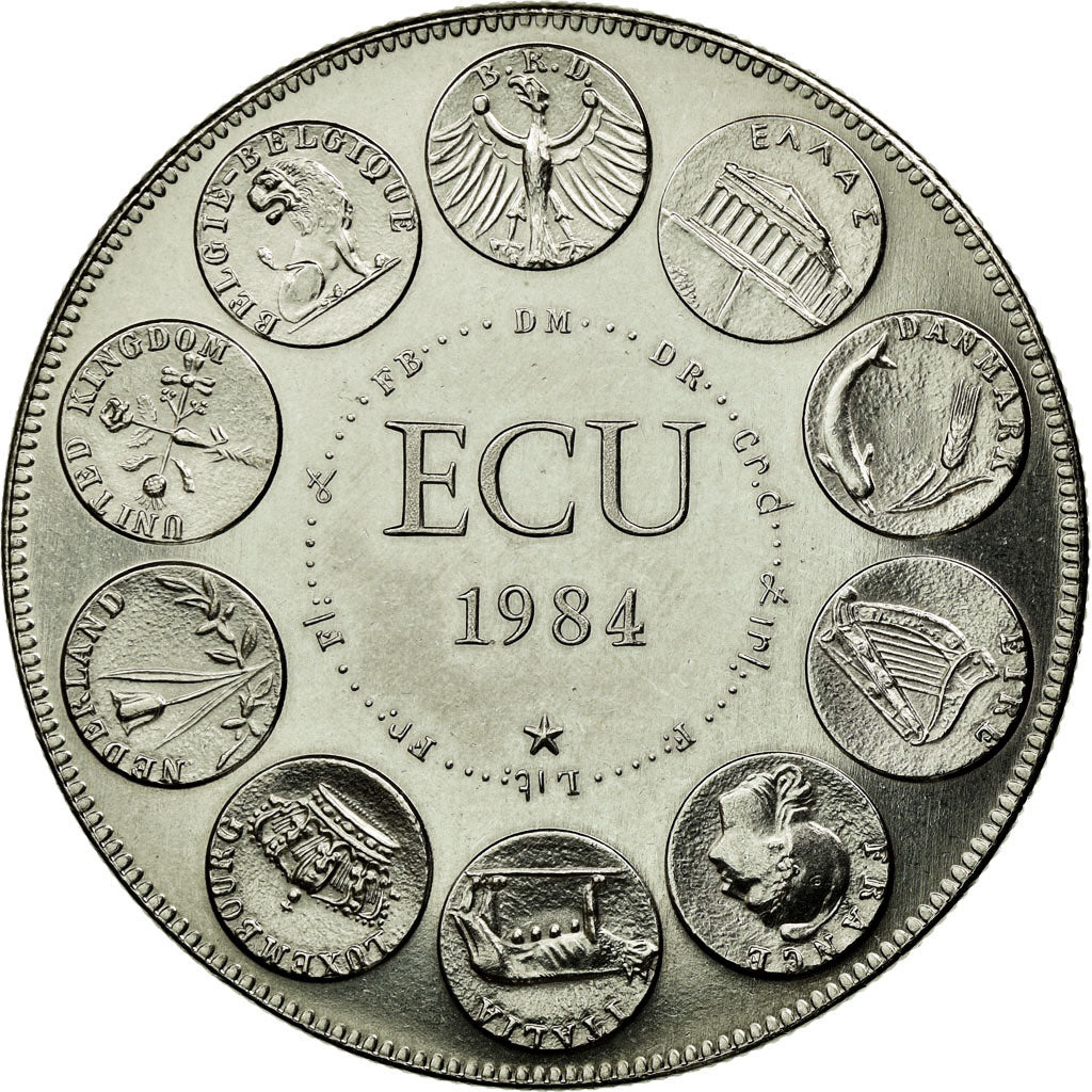 Frankreich, Medaille, Ecu Europa, Europe Assise, 1984, Rodier, STGL