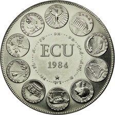 Frankreich, Medaille, Ecu Europa, Europe Assise, 1984, Rodier, STGL