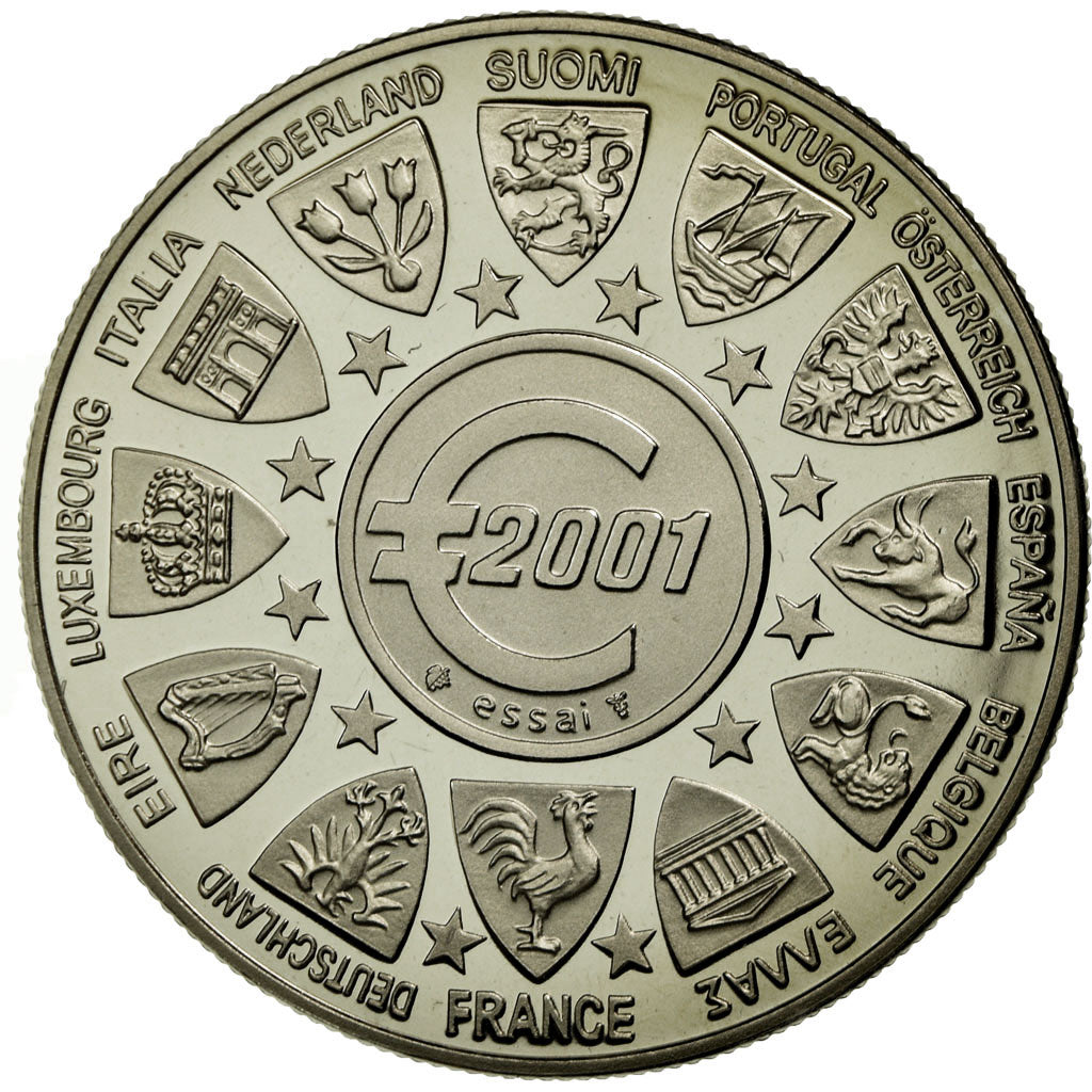 France, Médaille, L'Europe, La Semeuse, 2001, FDC, Copper-nickel