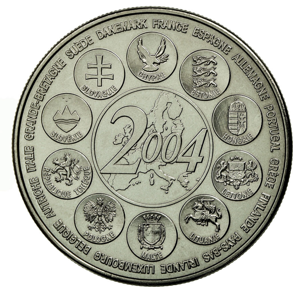 France, Médaille, L'Europe des XXV, Essai, 2004, FDC, Copper-nickel