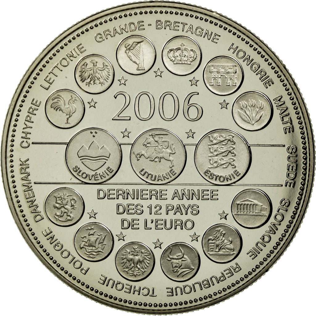 France, Medal, L'Europe des XXV, Essai, 2006, MS(65-70), Copper-nickel