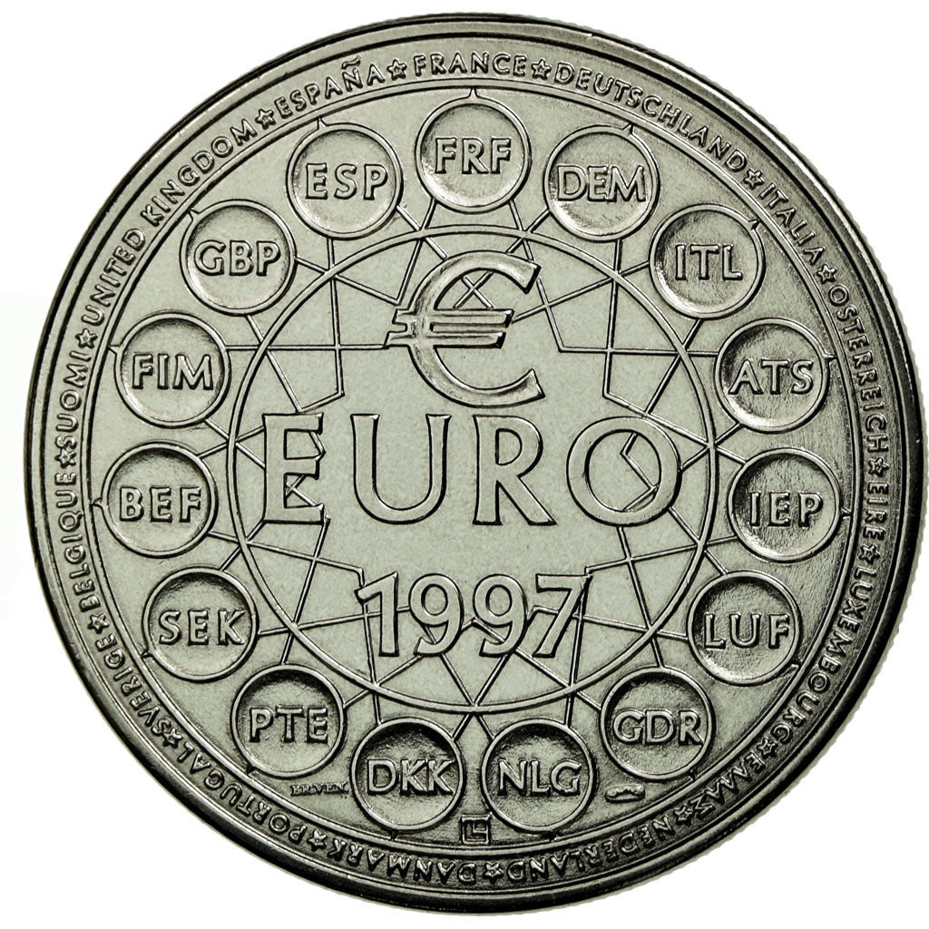 France, Medal, Ecu Euro, EUROPA, 1997, MS(65-70), Copper-nickel