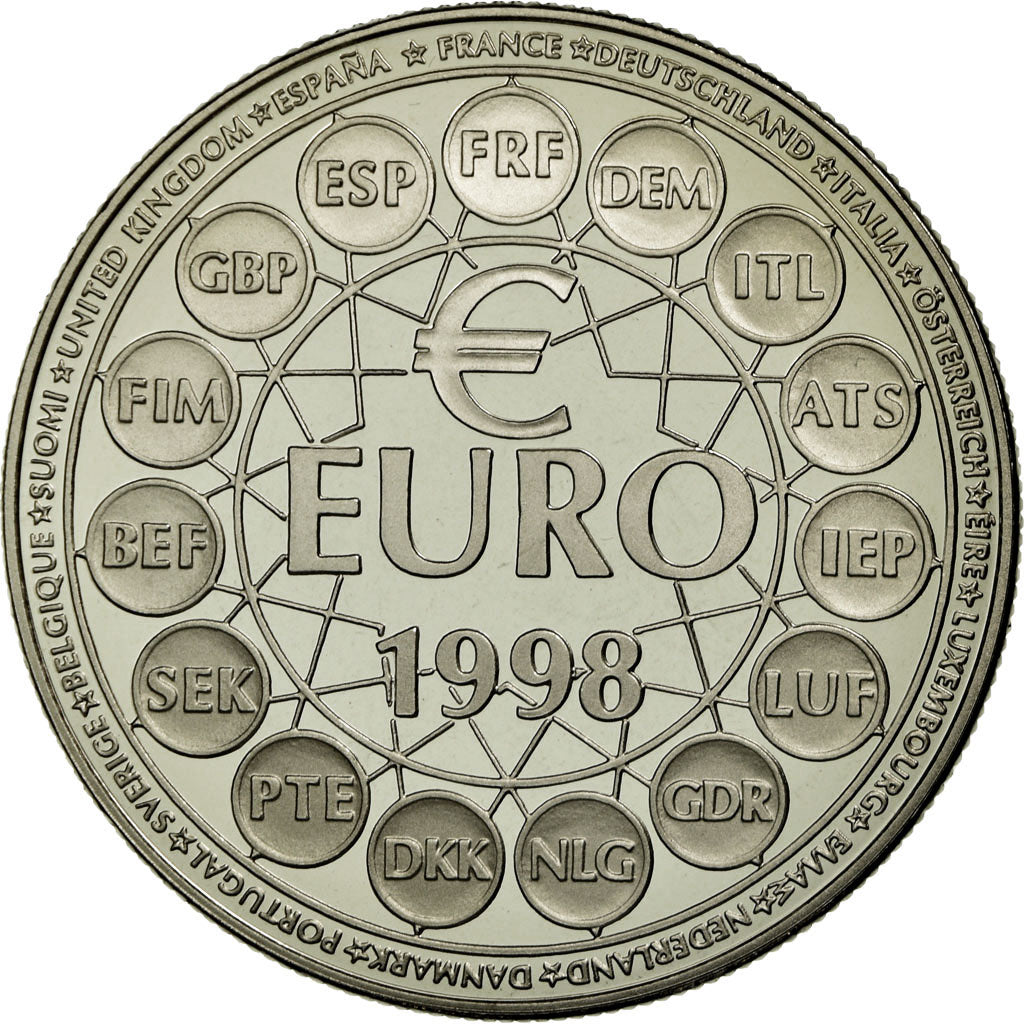 France, Médaille, Ecu Euro, EUROPA, 1998, FDC, Copper-nickel