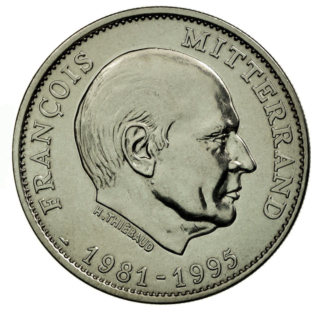 Francia, medaglia, Les Présidents de la République, François Mitterrand, FDC