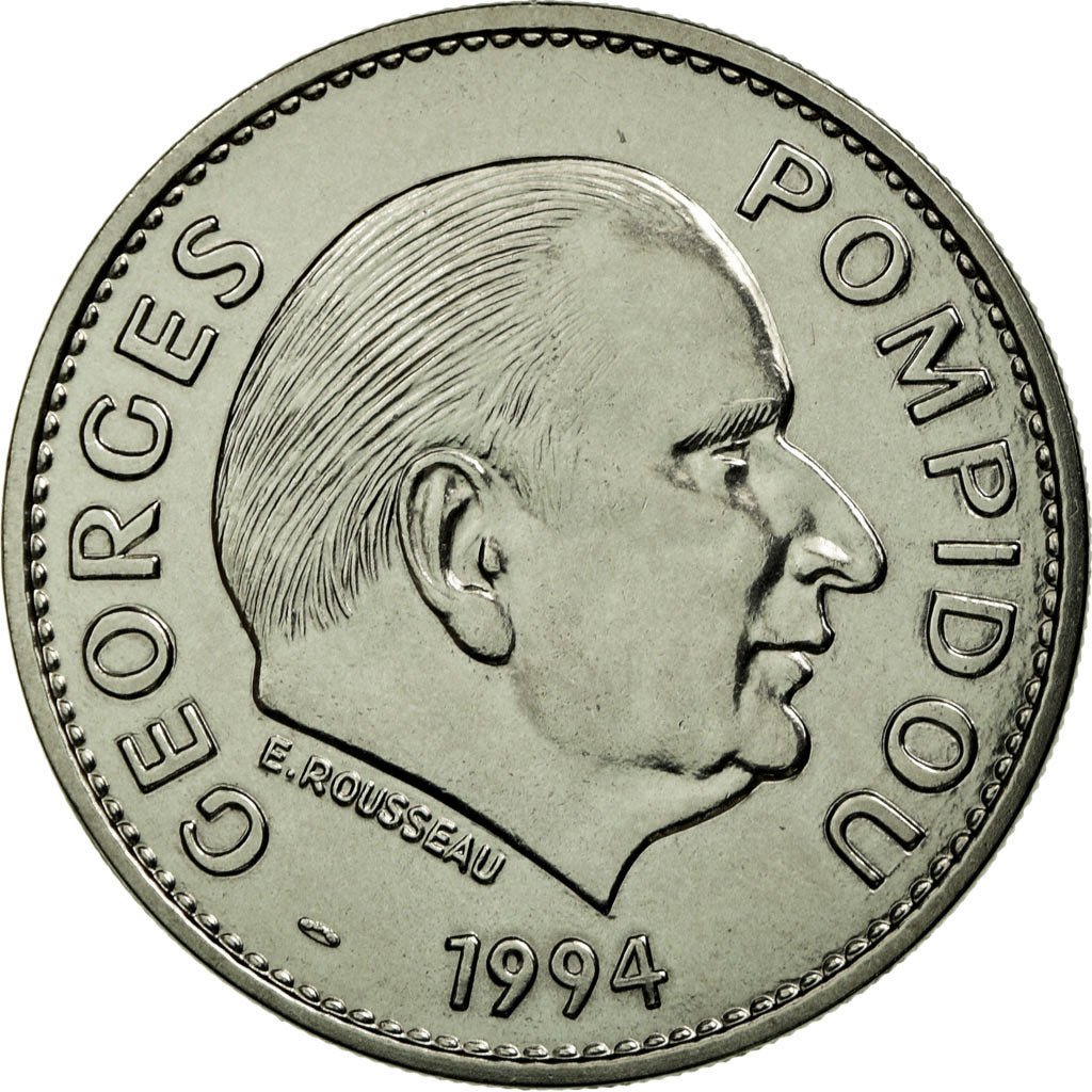 Francia, medalla, Les Présidents de la République, Georges Pompidou, Rousseau