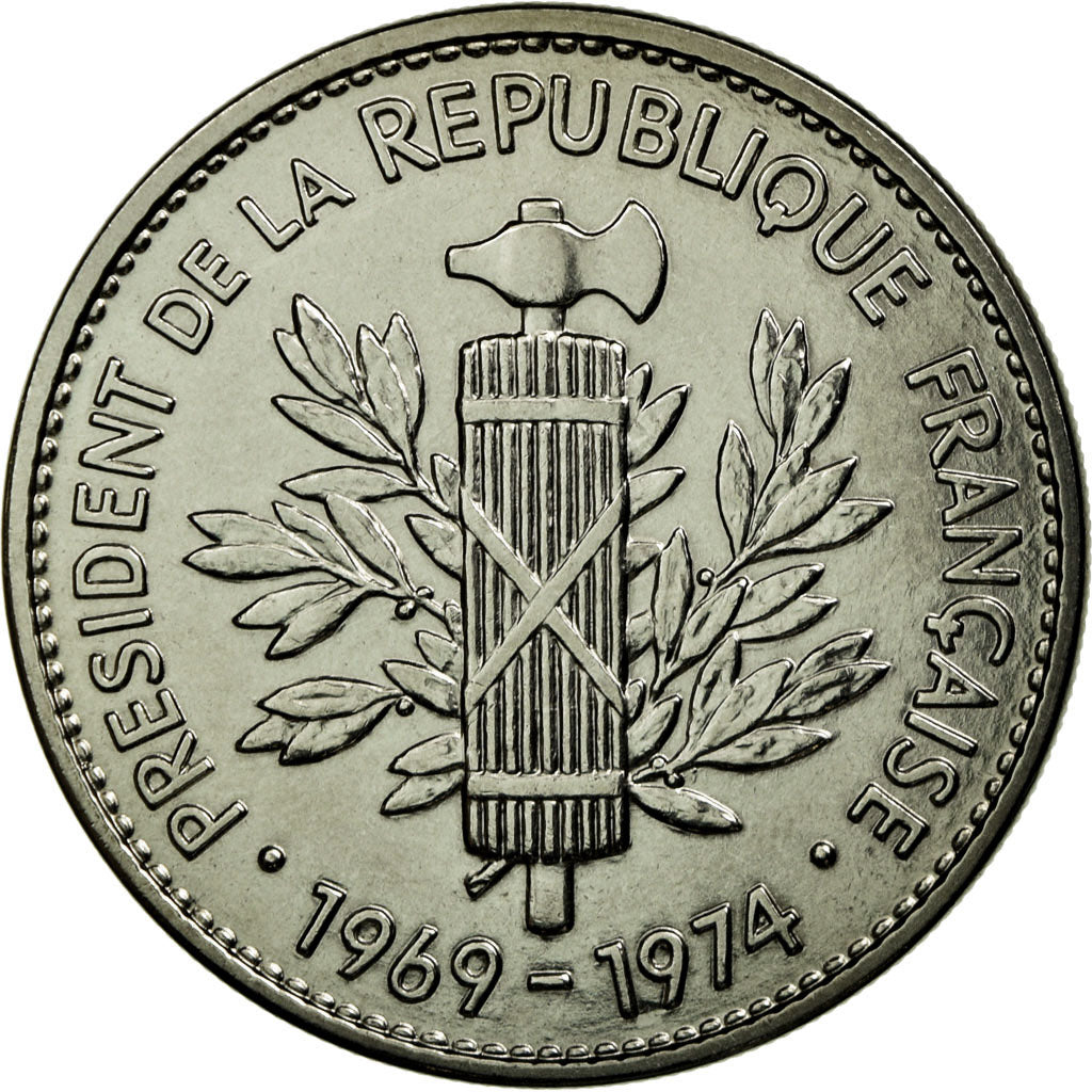 Francia, medalla, Les Présidents de la République, Georges Pompidou, Rousseau