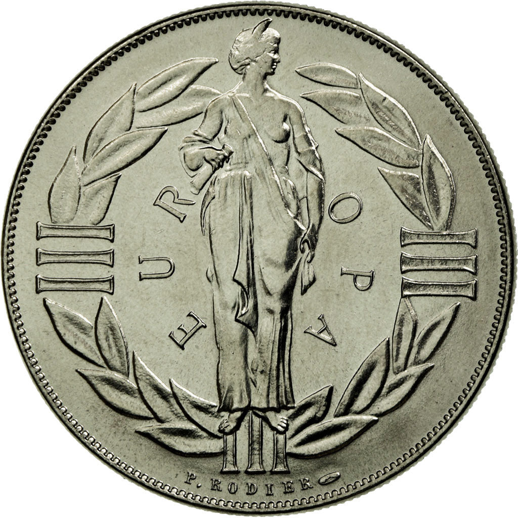 France, Medal, Ecu Europa, 1979, Rodier, MS(65-70), Copper-nickel