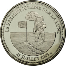 France, Medal, Apollo 11, Le Premier Homme sur la Lune, MS(65-70), Copper-nickel