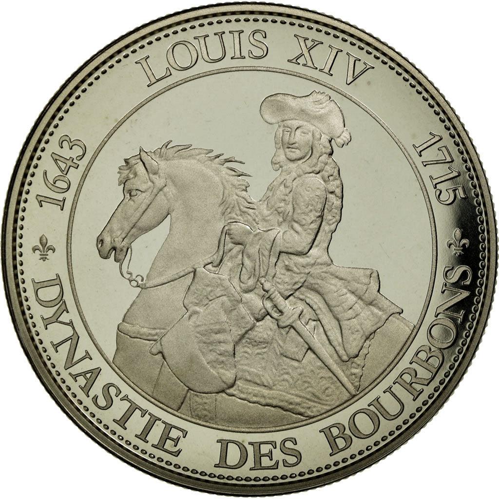 Francia, medalla, Les rois de France, Louis XIV, FDC, Cobre - níquel