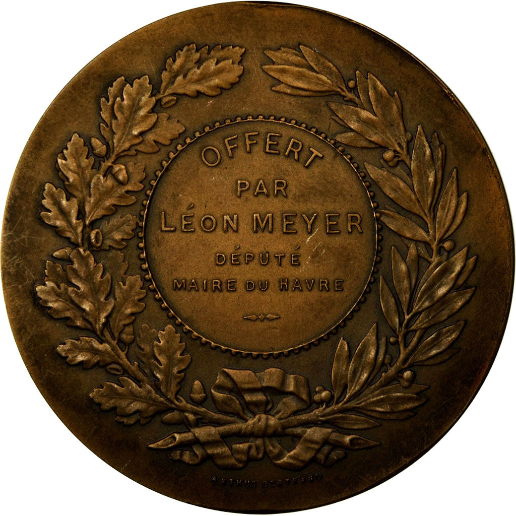 France, Médaille, Prix Offert par Léon Meyer, Député-Maire du Havre, Arthus