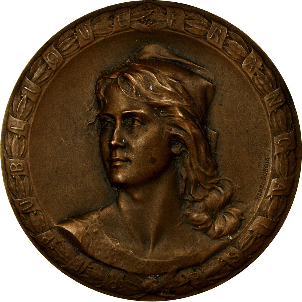 France, Médaille, Marianne, République Française, Dubois.H, SUP, Bronze