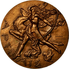 France, Medal, Artemis, Déesse de la Chasse, Delamarre, AU(55-58), Bronze