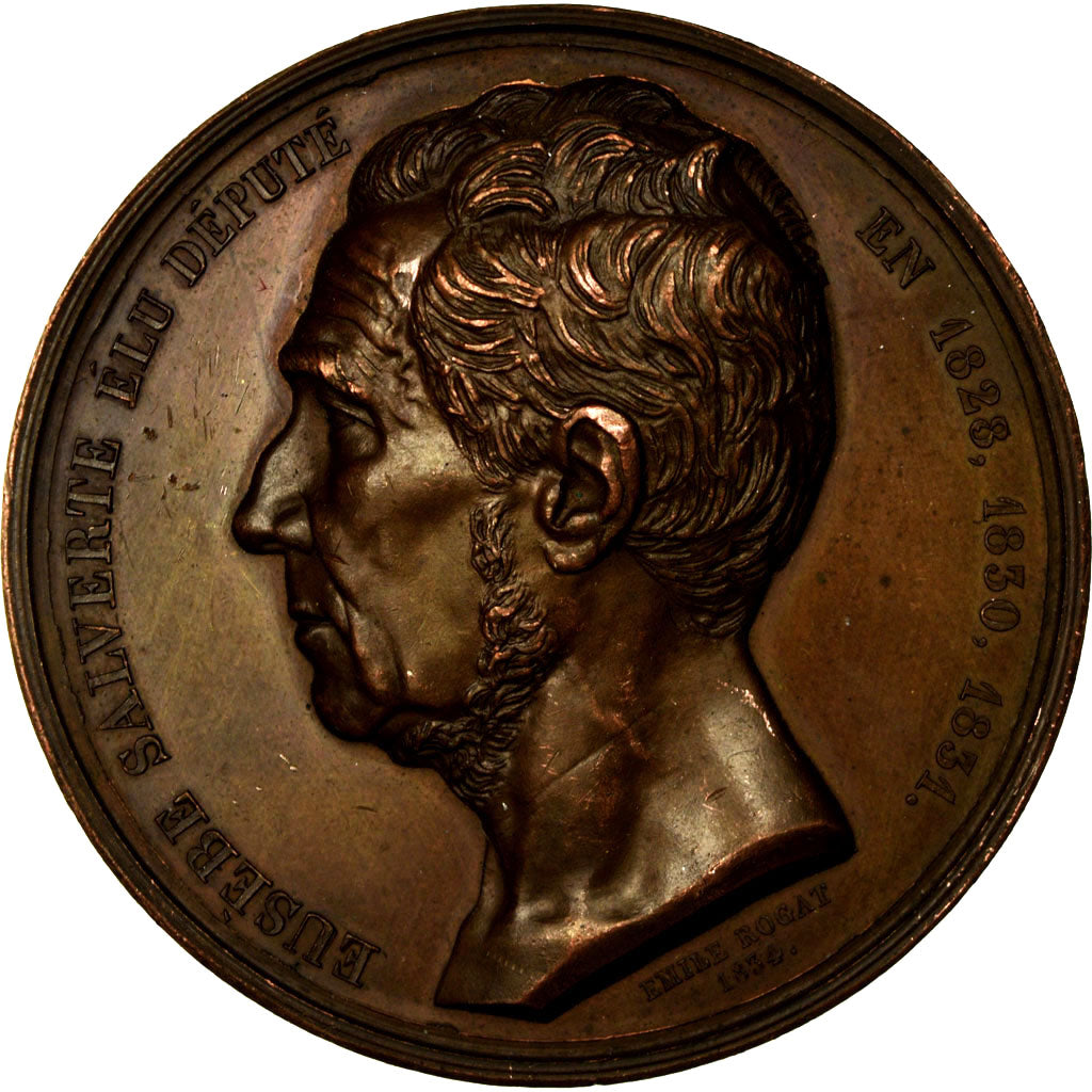 France, Médaille, Louis-Philippe Ier, Eusèbe Salverte, Elu Député, Paris