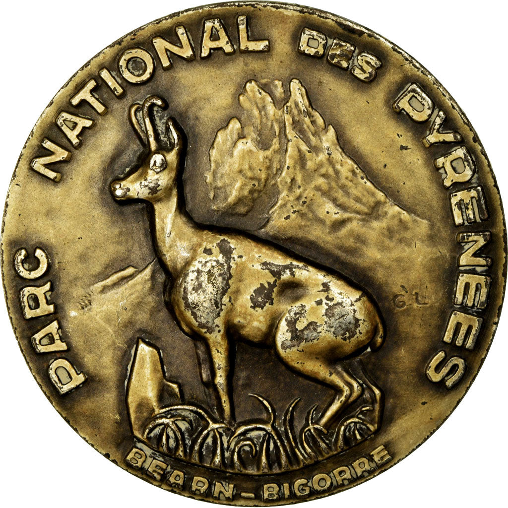 Francia, medaglia, Parc National des Pyrénées, Béarn-Bigorre, MB+, Argento