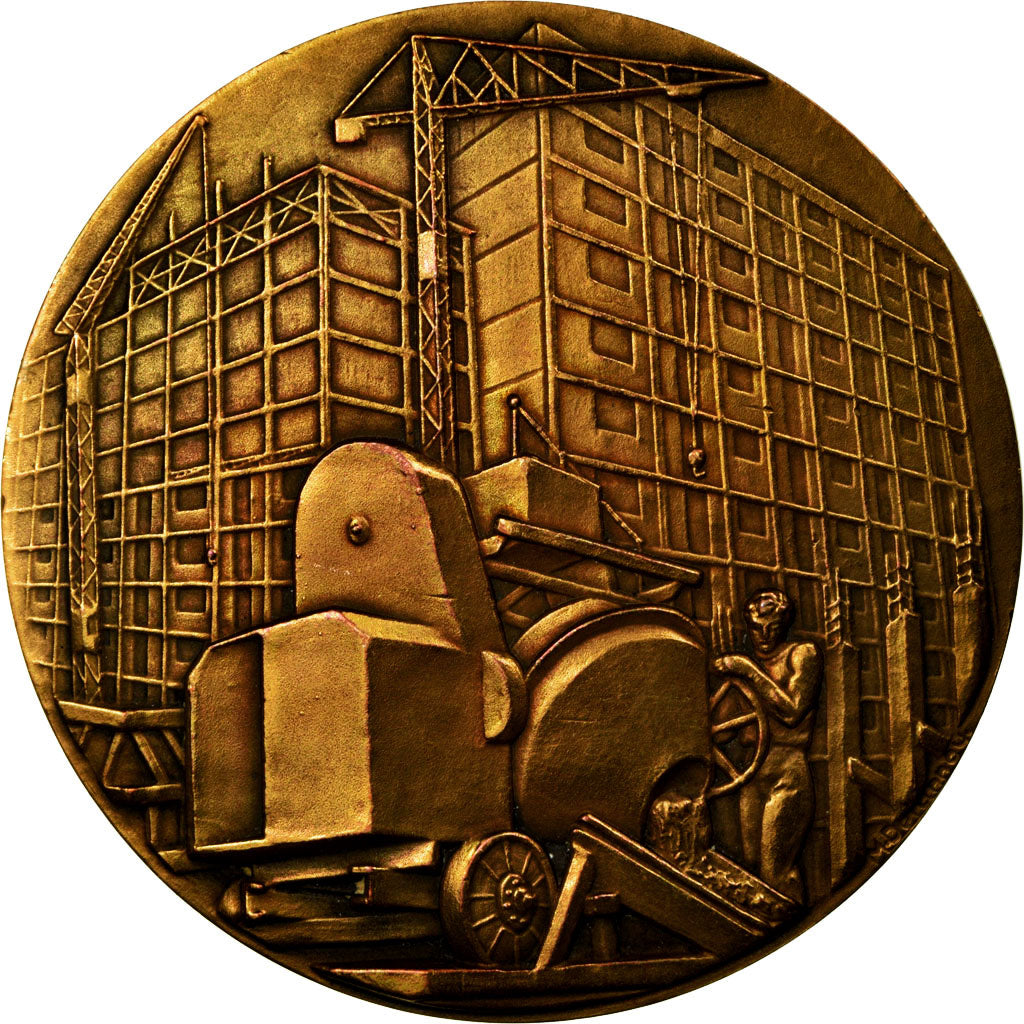France, Medal, Industrie, Constructeurs en Ciment Armé de France, 1960