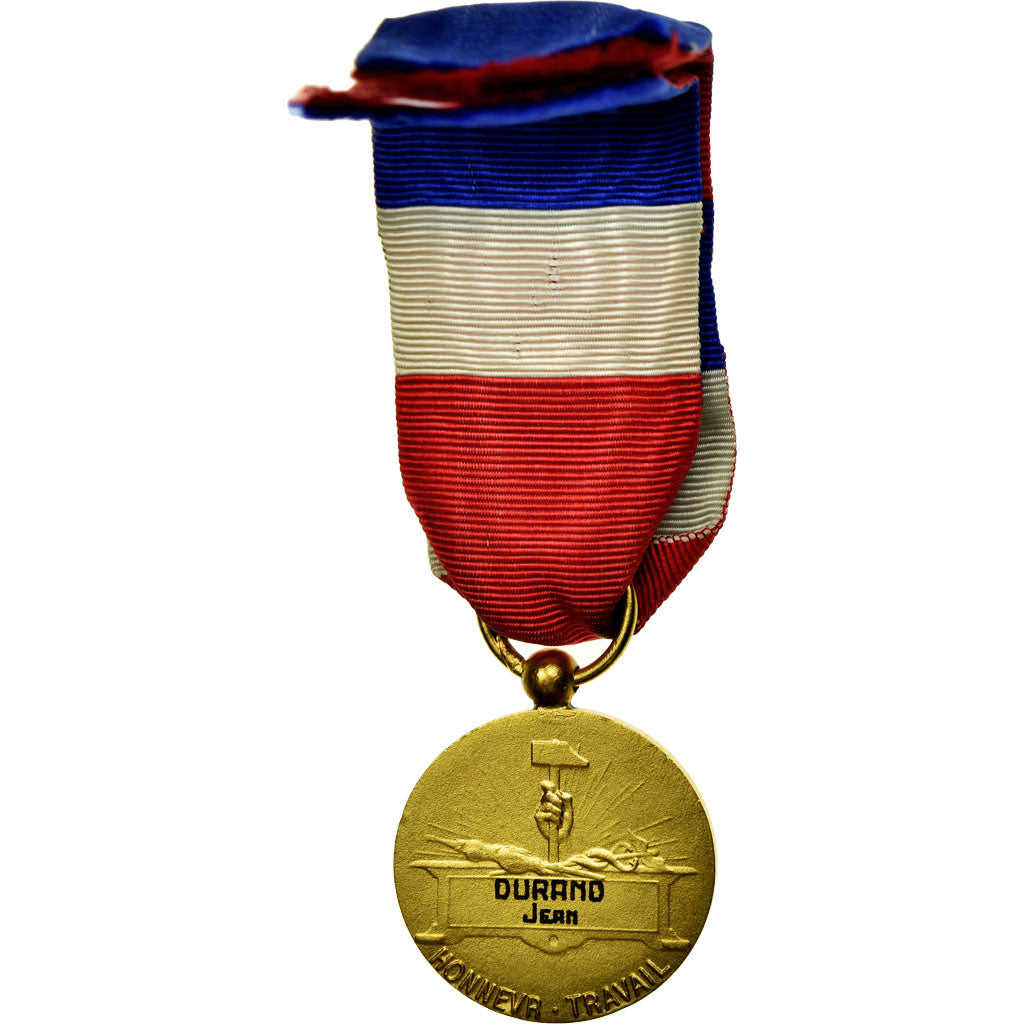 France, Médaille d'honneur du travail, Medal, Excellent Quality, Mattei, Gilt