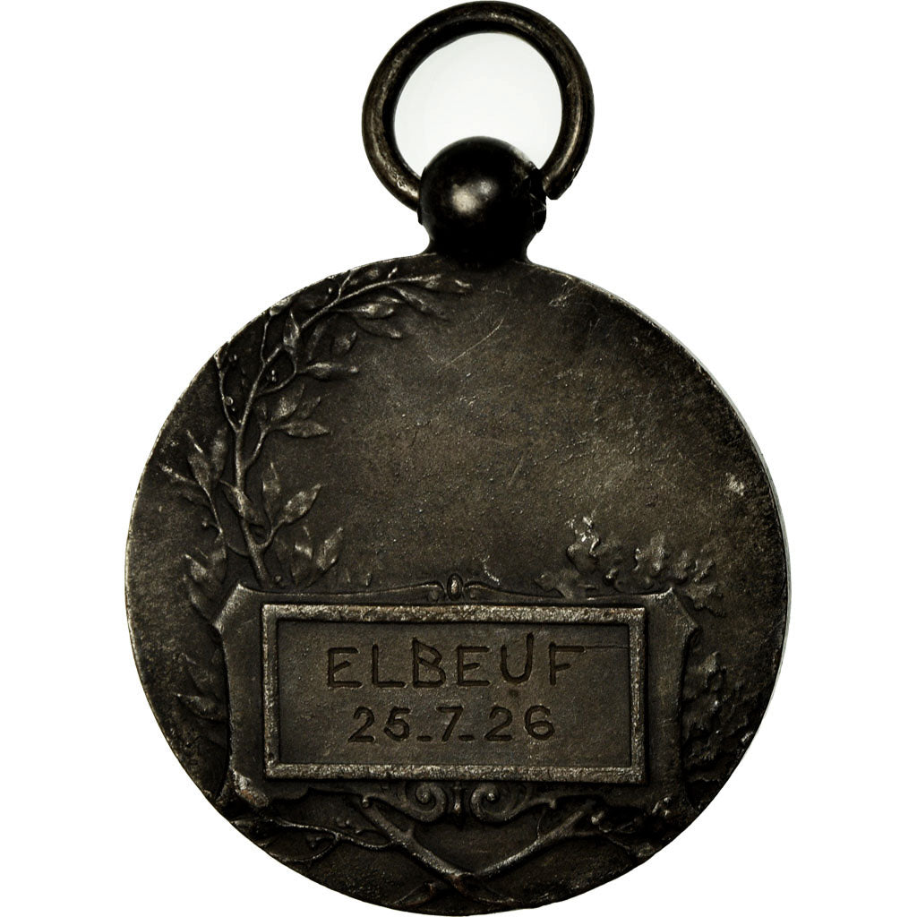 France, Commémorative de la Première Guerre Mondiale, Elbeuf, Médaille, 1926