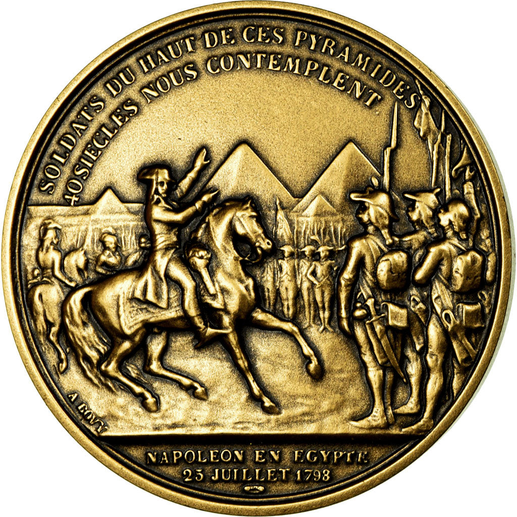 France, Medal, Napoléon Ier en Egypte, Denon, Restrike, MS(65-70), Bronze