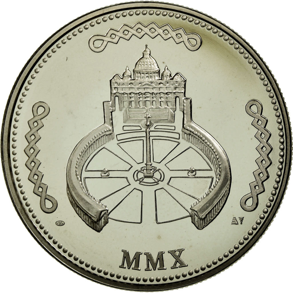 Vatican, Medal, Le Pape Benoit XVI, MS(65-70), Copper-nickel