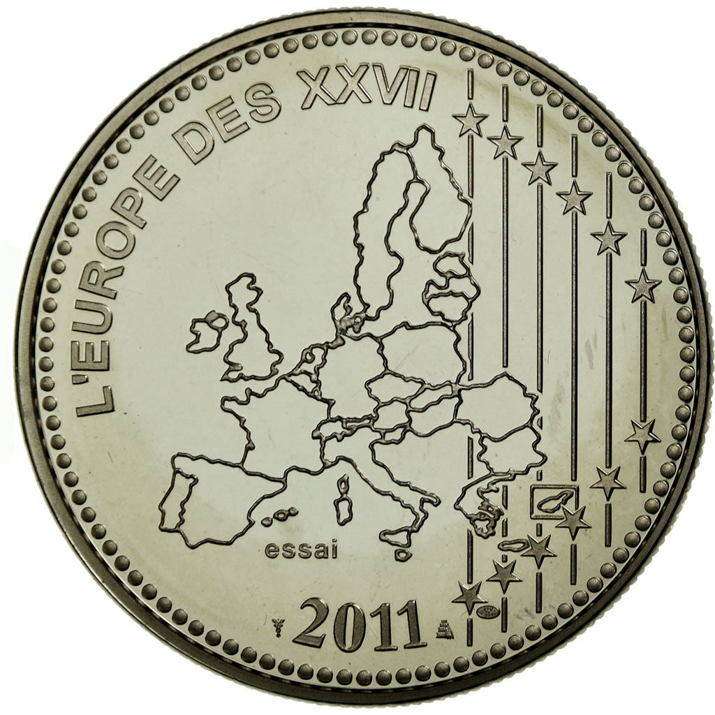 Frankrijk, Medaille, L'Europe des XXVII, Bienvenue à l'Estonie, 2011, FDC