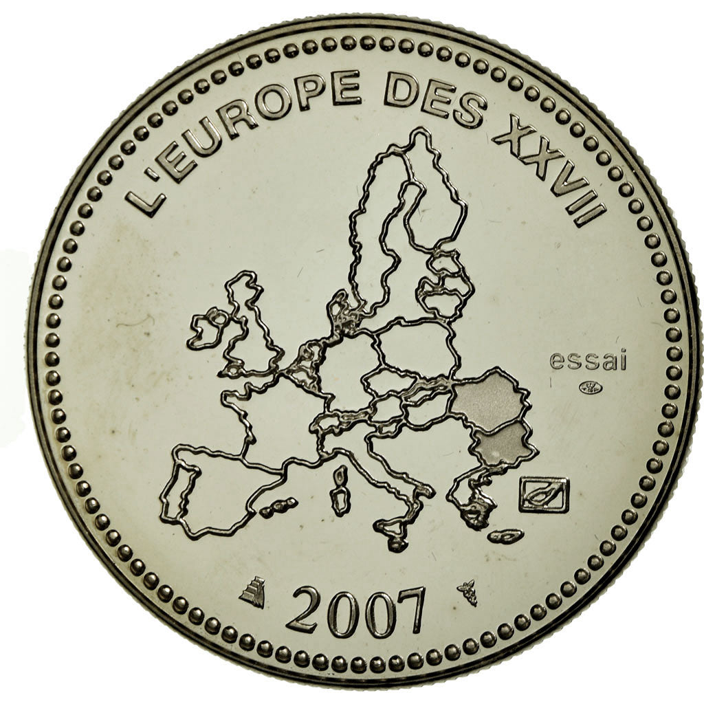 Francia, medalla, L'Europe des XXVII, La Slovénie entre dans l'Euro, 2007, FDC